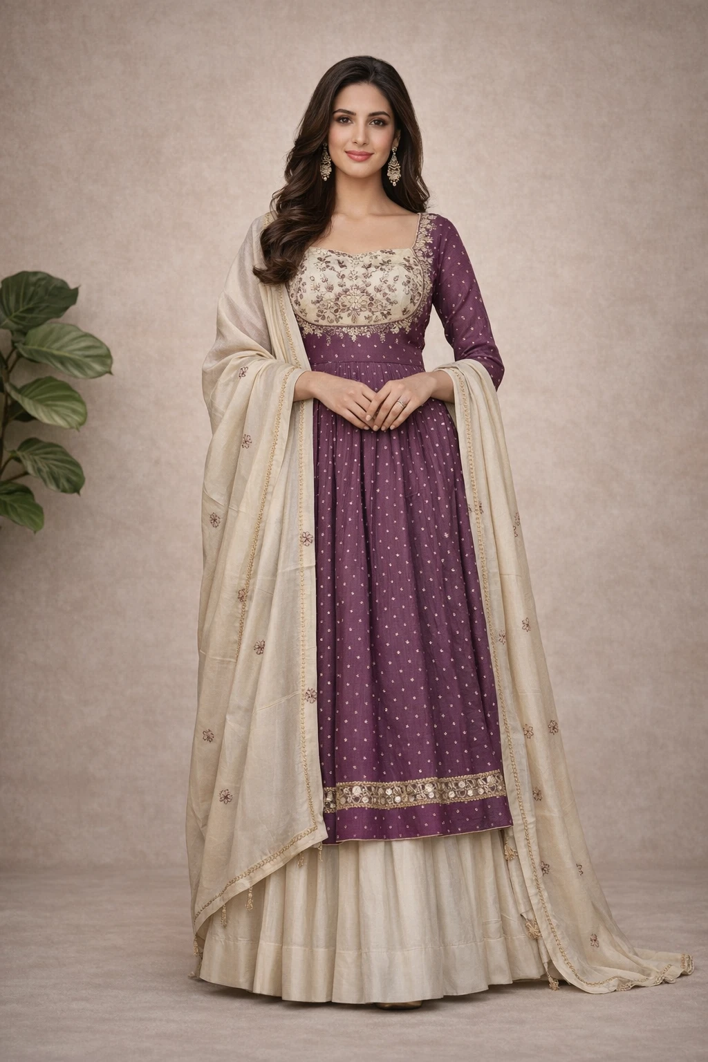 Embroidered Fusion Set — Silk Blend